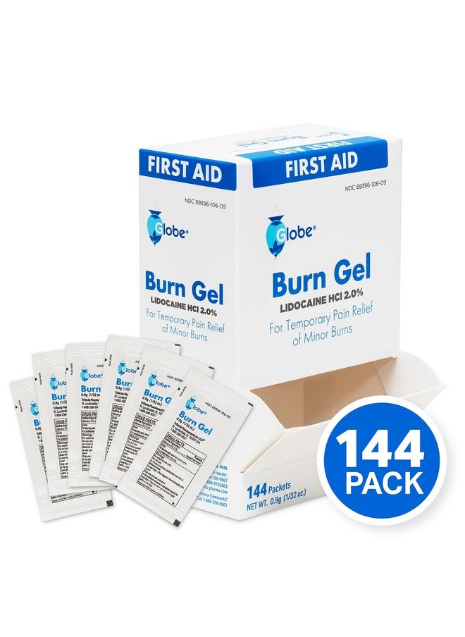 Globe Globe First Aid Burn Gel with Aloe 0.9g Packets, (Box of 144) Advanced First Aid Gel for Temporary Relief of Minor Burns, Cuts, and Scrapes  - Image 4