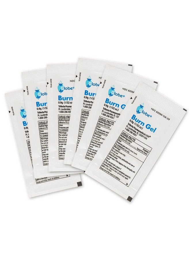 Globe Globe First Aid Burn Gel with Aloe 0.9g Packets, (Box of 144) Advanced First Aid Gel for Temporary Relief of Minor Burns, Cuts, and Scrapes  - Image 5
