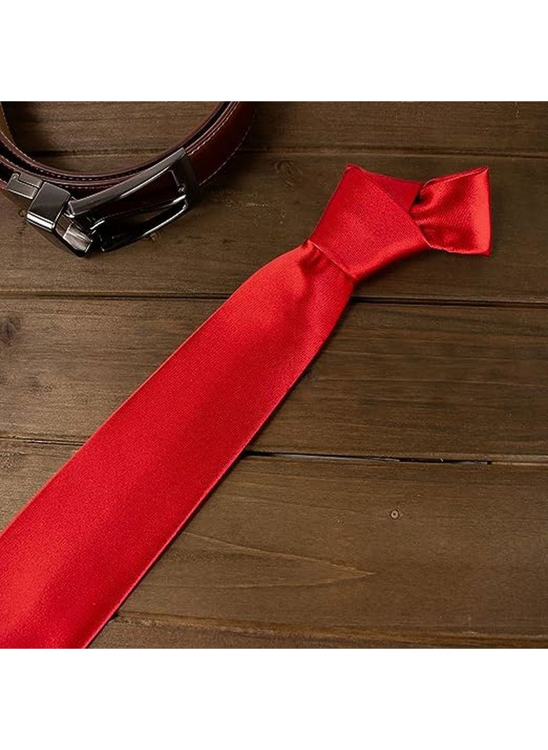 Trenderrs Men's Satin Tie and Handkerchief Set Men's Tie  - Image 2