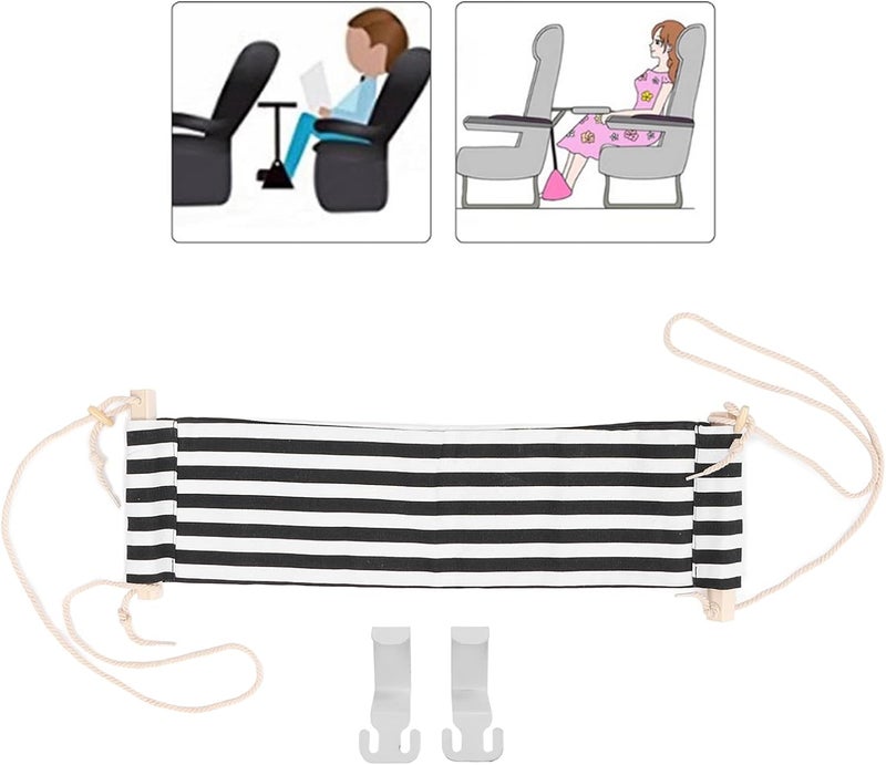 klarako Desk Foot Hammock, Soft Breathable Adjustable Foot Hammock Swing Footrest for Office, Hammock - Image 3