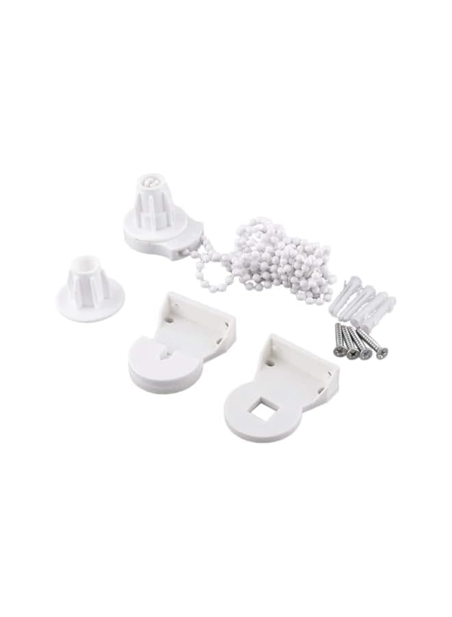 The Bros Roller Blind Fittings, 25mm Roller Blind Brackets, Plastic Rolling Blind Replacement Repair Kit, Curtain Roller Accessories with Beaded Chain Screws for Windows - Image 5