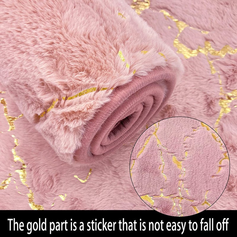 Eanpet Marble 3-Piece Nonslip Black Gold Bathroom Rugs and Mats Set - Soft, Washable, Water Absorbent Shower Rug with U-Shaped Contour and Toilet Lid Cover - Image 5