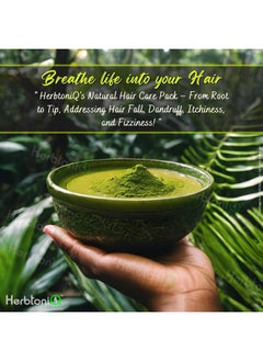 Herbtoniq Herbal Hair Mask Powder Mini Pack - 16 Herbs Powders For Hair Growth And Scalp Health Hair Pack - 40G Each (640 Grams), Multicolor  - Image 3