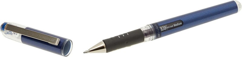 Pentel Hybrid Gel Grip DX Pen Blue Smooth Writing Office School Everyday Use - Image 2