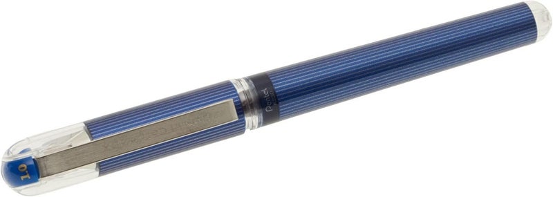 Pentel Hybrid Gel Grip DX Pen Blue Smooth Writing Office School Everyday Use - Image 1