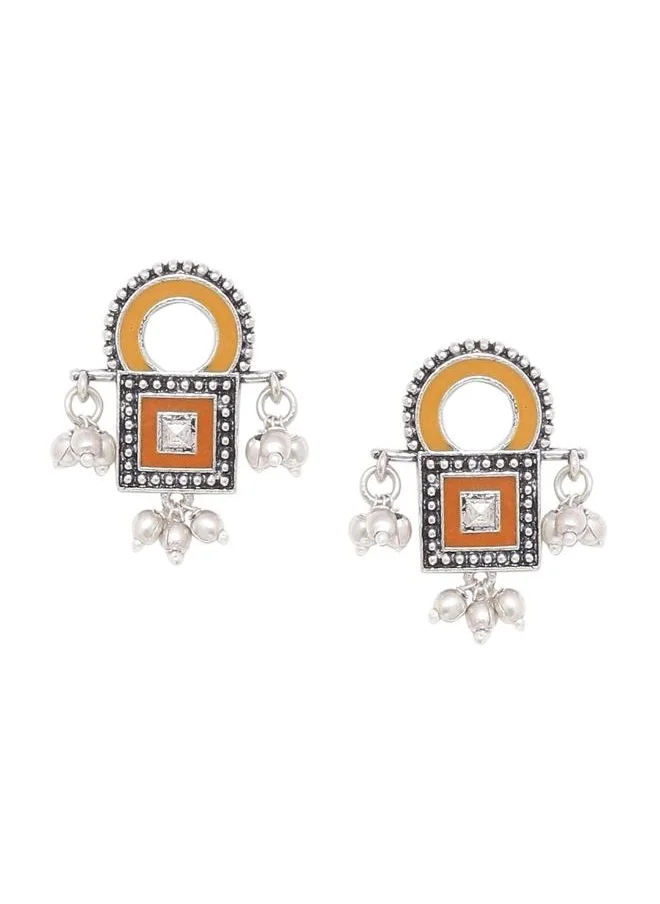 فويلا Sanwari Square Enameled Earrings