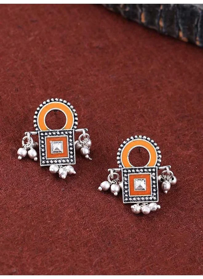 فويلا Sanwari Square Enameled Earrings