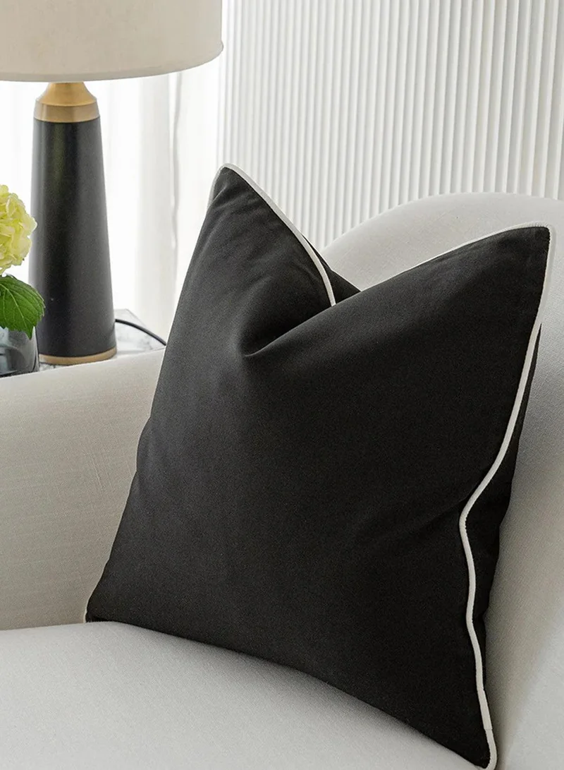 KNOT HOME Cushion Aelia Steele (with filler) Pillow Knot Home Cover Set for Modern Sofa Contemporary Living Room Bedroom and Office Soft Washable