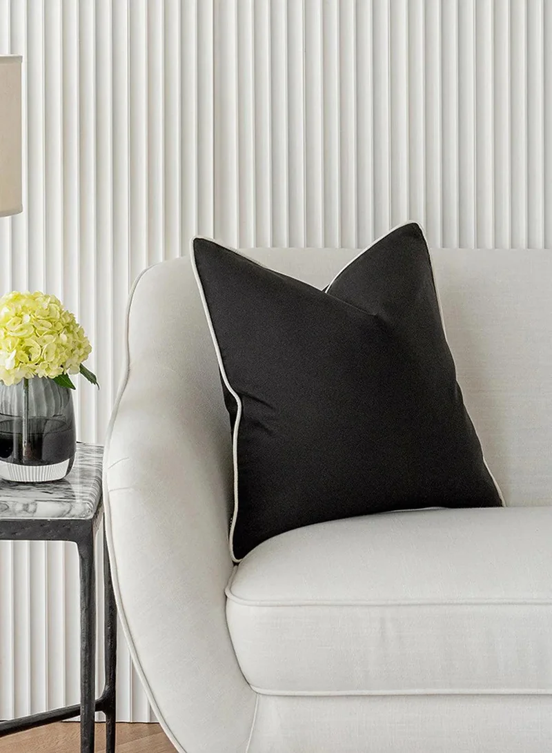KNOT HOME Cushion Aelia Steele (with filler) Pillow Knot Home Cover Set for Modern Sofa Contemporary Living Room Bedroom and Office Soft Washable