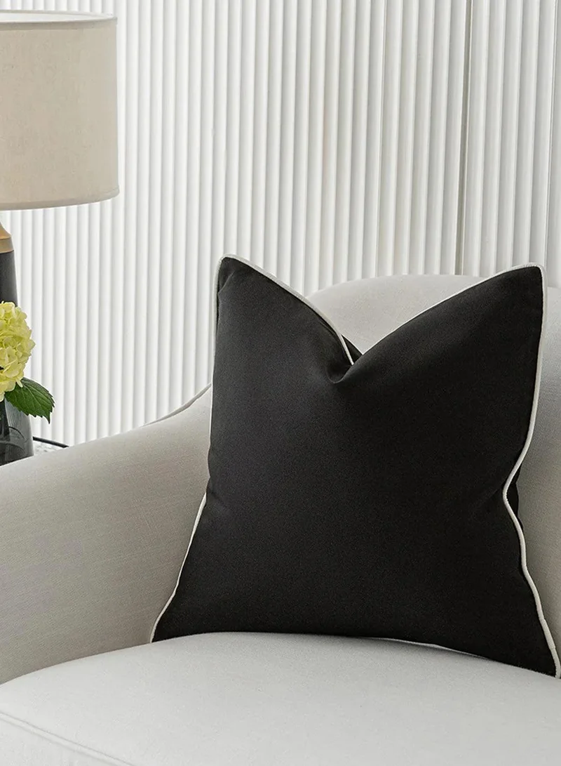 KNOT HOME Cushion Aelia Steele (with filler) Pillow Knot Home Cover Set for Modern Sofa Contemporary Living Room Bedroom and Office Soft Washable