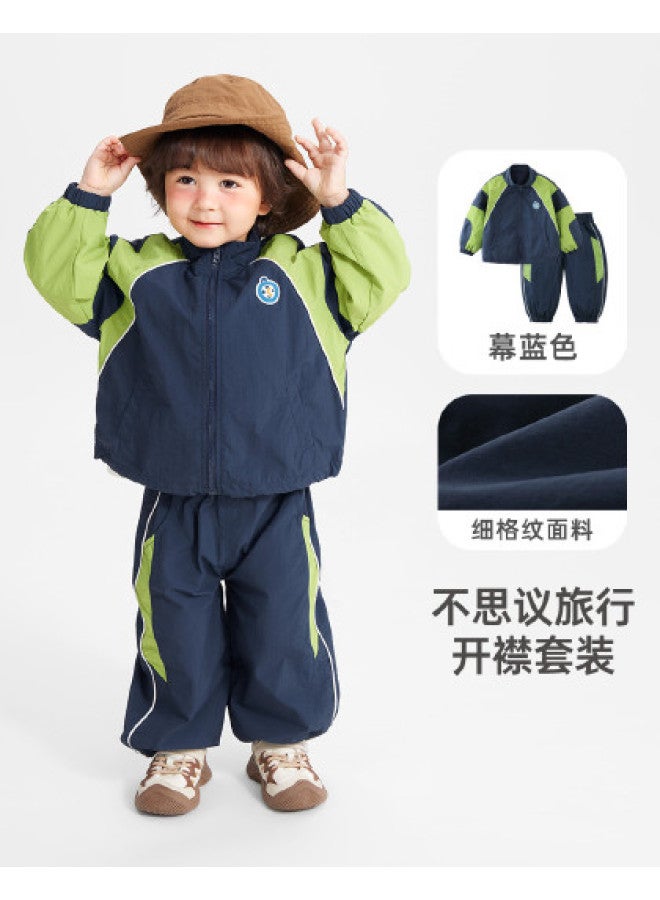 Baby Sportswear Set For Boys And Girls, Spring/autumn 2025 New Style Children's Two-piece Set, Outdoor Casual Set For Girls - Image 1