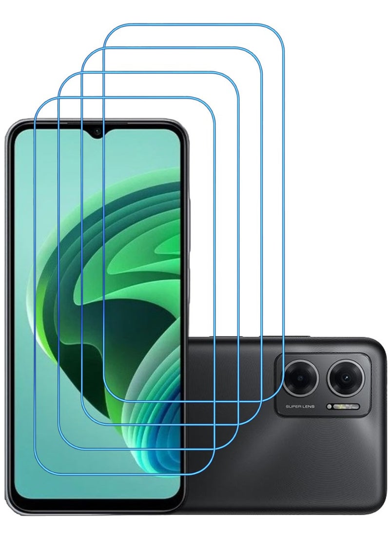 ACLIX 4 Pieces Antistatic ESD Dustproof Premium Quality High Definition Clear Tempered Glass Screen Protector Designed For Xiaomi Redmi Note 11E - Image 1