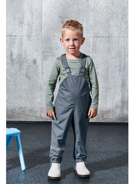 Kids Boy Solid Rain Pants, Grey