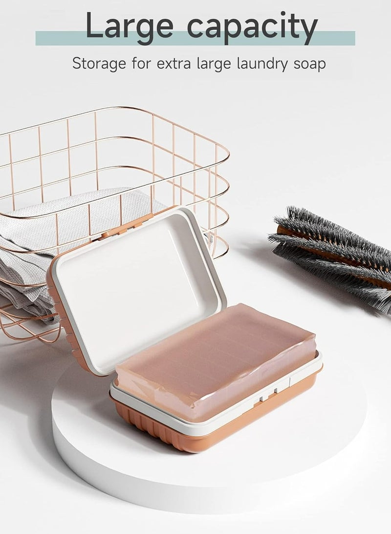 Loquat Travel Soap Container,Soap Bar Holder with Lid Leakproof Soap Dish Travel, Portable Travel Soap Case - Image 5