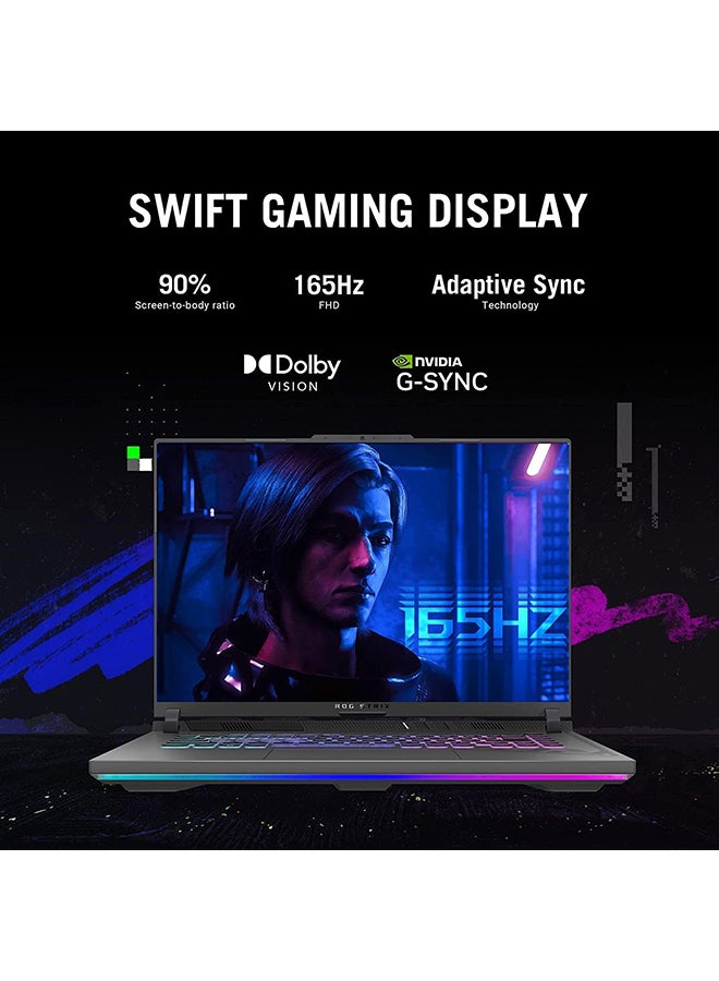 أسوس كمبيوتر محمول للألعاب Rog Strix G16 بشاشة FHD مقاس 16.1 بوصة ومعالج Core i7-13650HX وذاكرة وصول عشوائي سعة 16 جيجابايت ومحرك أقراص SSD سعة 1 تيرابايت وبطاقة رسومات NVIDIA GeForce RTX 4060 سعة 8 جيجابايت ونظام التشغيل Windows 11 مع عروض أسعار مجانية لألعاب النيون - Image 5