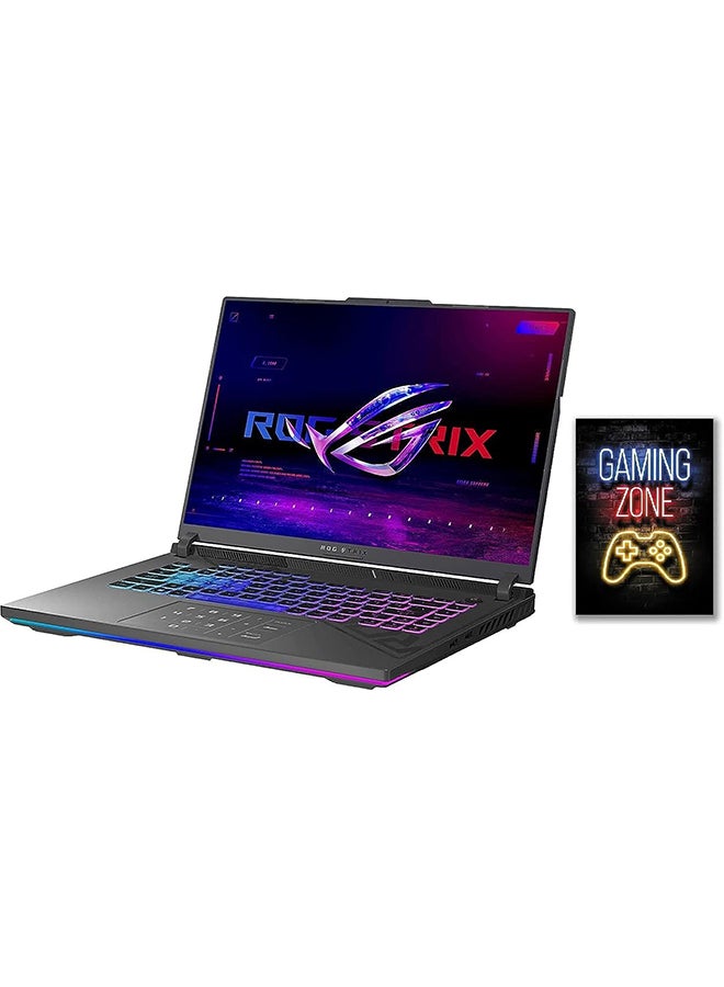 أسوس كمبيوتر محمول للألعاب Rog Strix G16 بشاشة FHD مقاس 16.1 بوصة ومعالج Core i7-13650HX وذاكرة وصول عشوائي سعة 16 جيجابايت ومحرك أقراص SSD سعة 1 تيرابايت وبطاقة رسومات NVIDIA GeForce RTX 4060 سعة 8 جيجابايت ونظام التشغيل Windows 11 مع عروض أسعار مجانية لألعاب النيون - Image 1