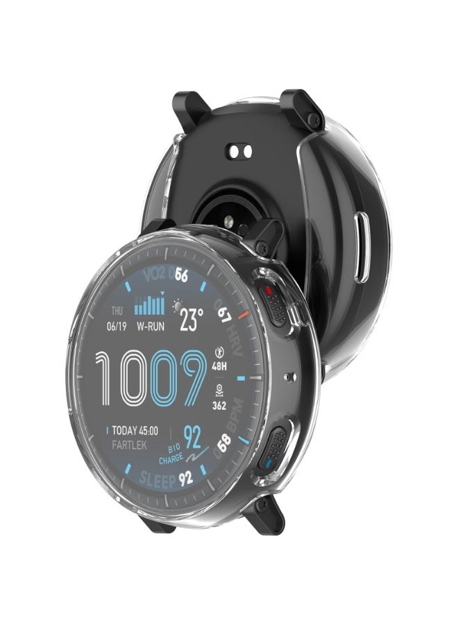 غطاء حالة TPU لـ Amazfit Active Max A2557 ، مقاومة للصدمات ، مضادة للخدش ، غطاء كامل للصدمة ، حالة ناعمة خفيفة الوزن ودائمة متوافقة مع Amazfit Active Max Smartwatch - Image 2