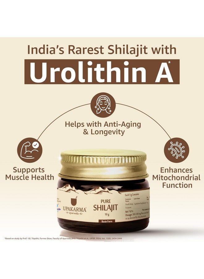UPAKARMA Pure Shilajit Resin 10g | 300mg/serving | Extensive Global Sourcing | Boosts Stamina & Strength | Lab-Tested Purity | 33 Servings | Pack of 1 - Image 5