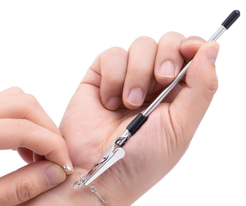 MauSong Bracelet Tool Partner Jewelry Helper Extreme Helping Hands Fastening and Hooking Equipment for Necklace, Watch & Jewelry Clasps and Closures Helps Prevent Wrist Strain - 6" - Image 1