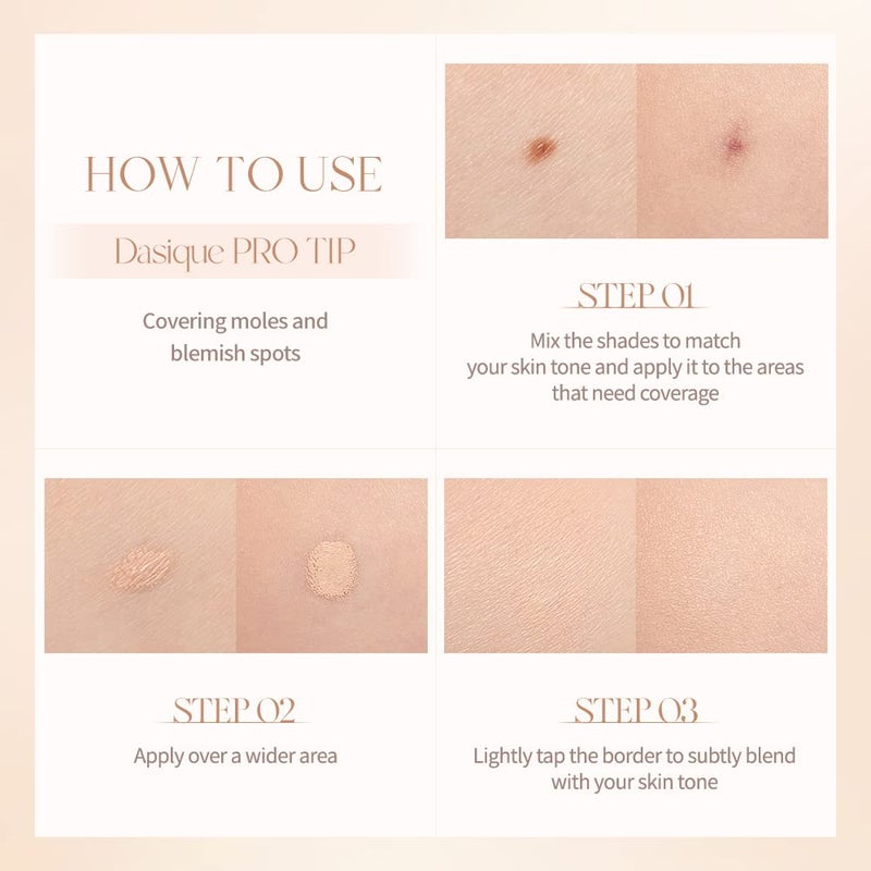 Dasique Pro Concealer Palette (02 Medium Cover) | Color Corrector | Korean Makeup | Vegan - Image 5