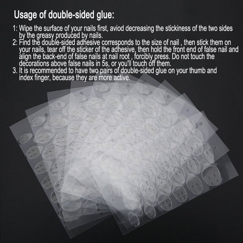 Double Sided Adhesive Glue Transparent Clear Sticker Tape for False Nail Tips Manicure Tools - Image 2