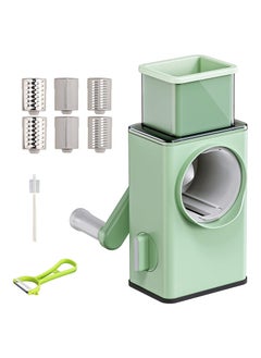 ELTRAZONE Rotary Vegetable Cutter + Cheese Grater - Vegetable Shredder Round Mandoline Slicer, Grater, Salad Maker - Large Feed Port  - Image 1