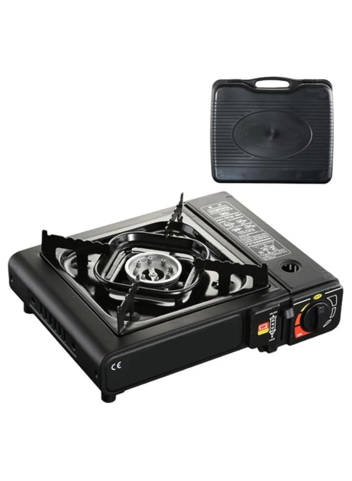 Happy Home Portable Camping Gas Stove for Camping & Durable Iron Construction With Carry Box - Image 1
