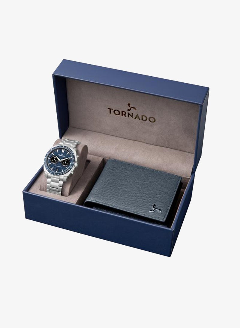 TORNADO Men's stainless steel Chronograph Watch T25104S-SBSN-N - 42mm - Image 1