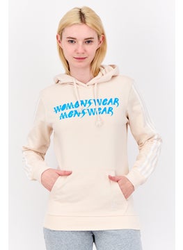 adidas Originals Women Sportswear Fit Long Sleeves Outdoor Hoodie, Cream  - Image 1