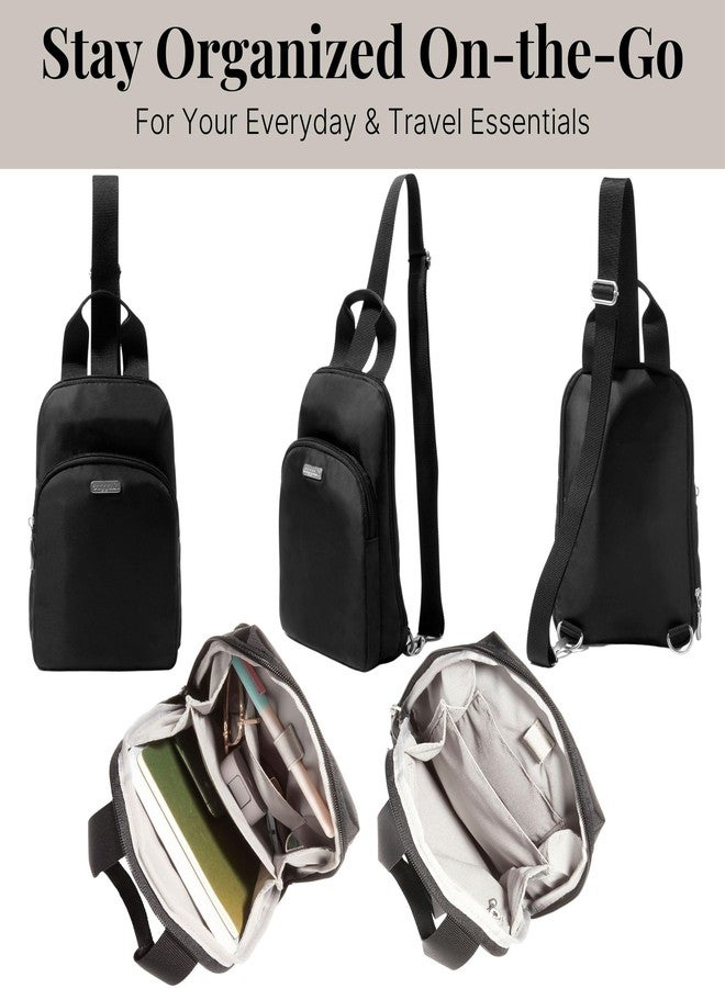 Baggallini Essential Sling - Small 12x7 Inch Sling Crossbody Bag with Convertible Adjustable Shoulder Strap - Image 5