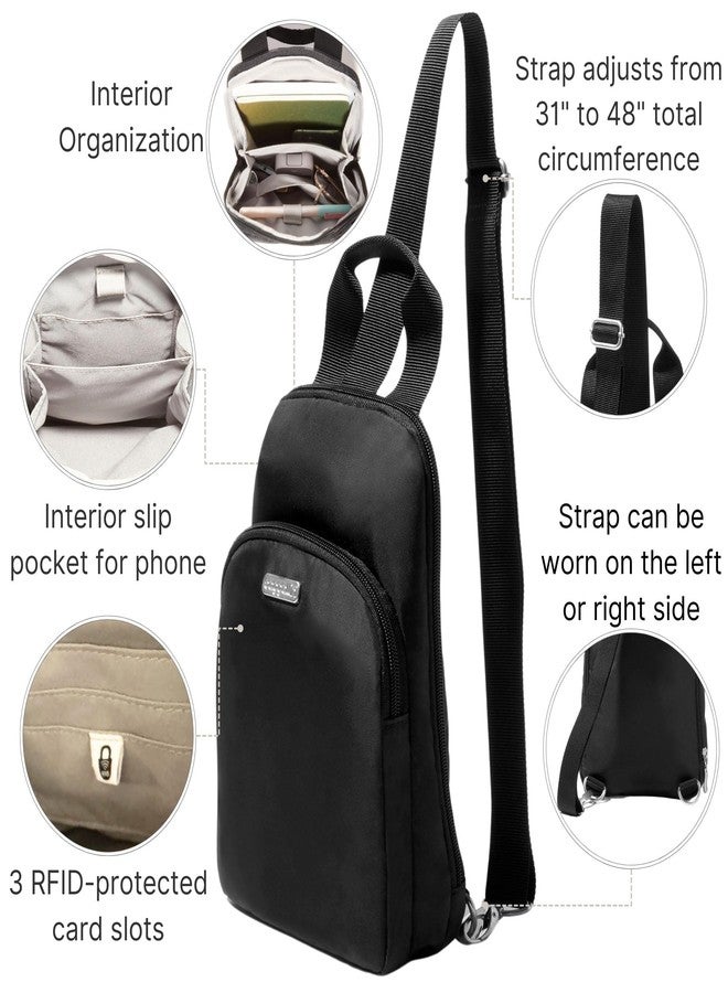 Baggallini Essential Sling - Small 12x7 Inch Sling Crossbody Bag with Convertible Adjustable Shoulder Strap - Image 2