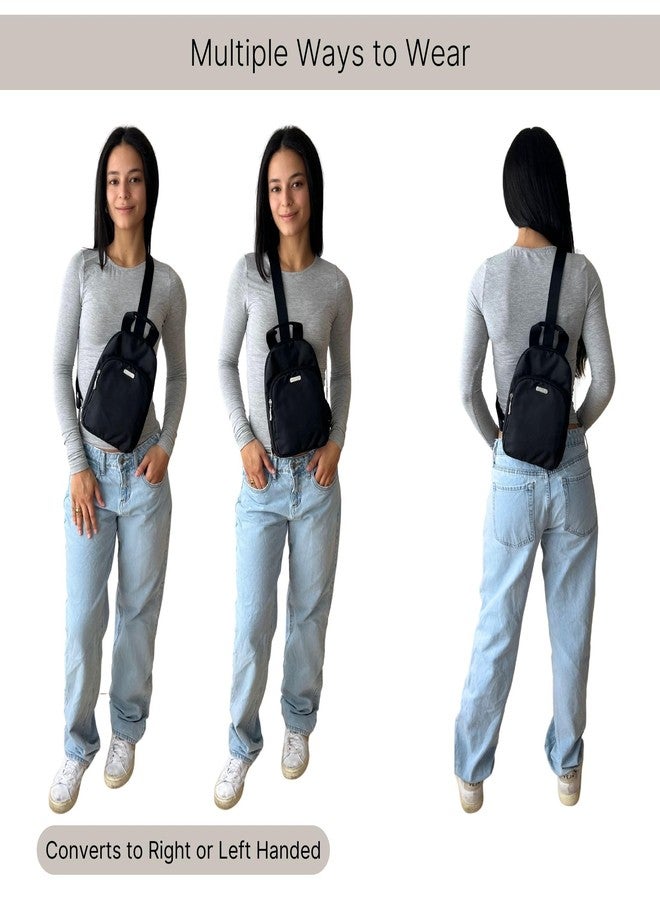 Baggallini Essential Sling - Small 12x7 Inch Sling Crossbody Bag with Convertible Adjustable Shoulder Strap - Image 4