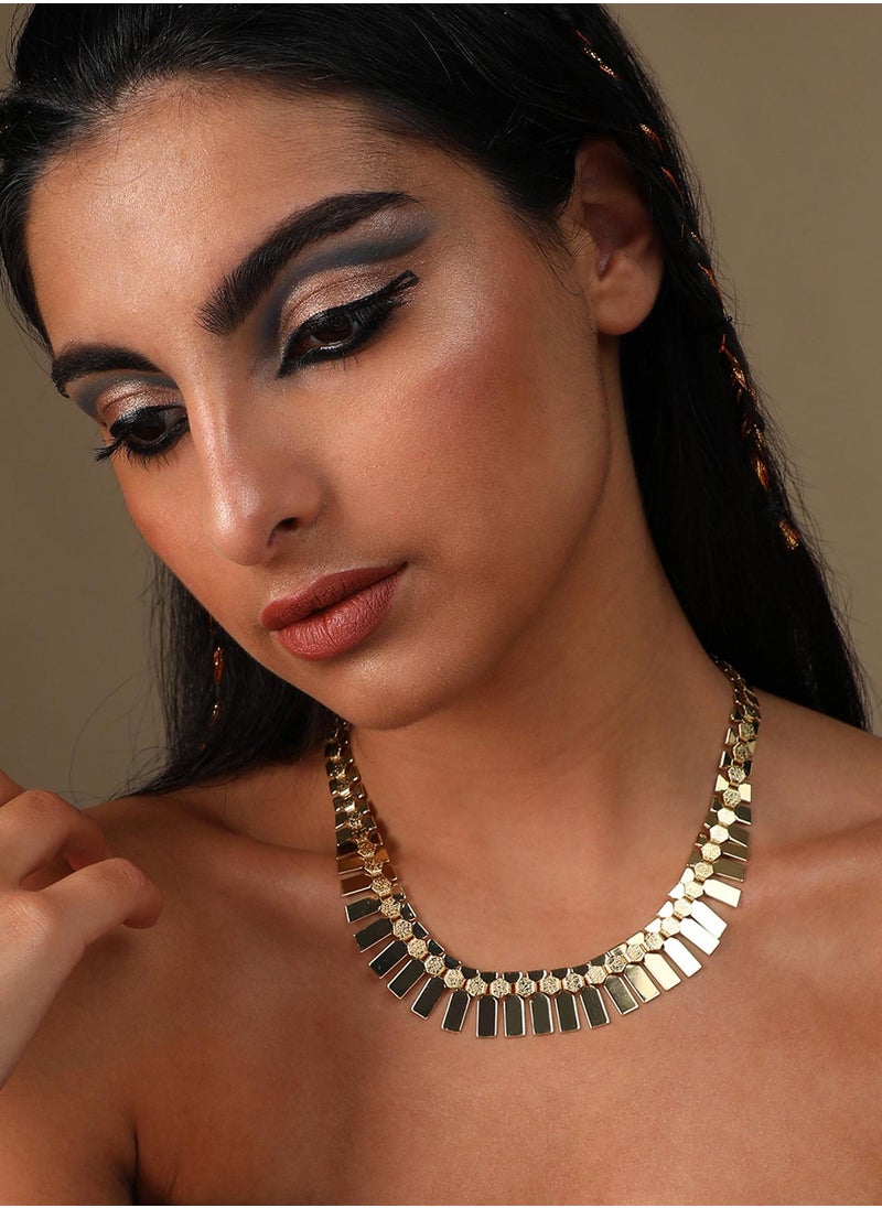 سوهي قلادة مصممة كاجوال مطلية بالذهب  - Image 4