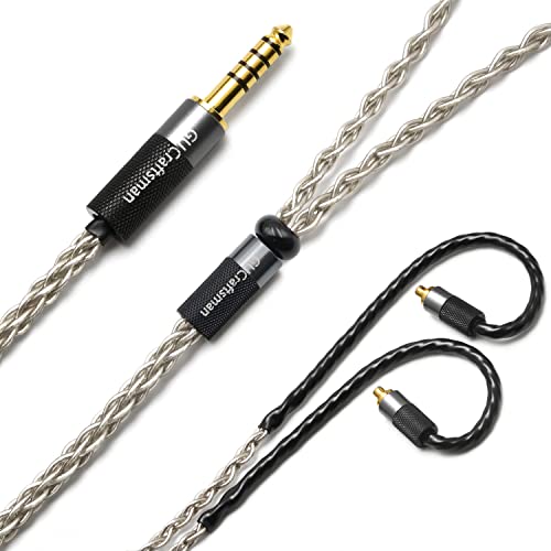 GUCraftsman 6N Single Crystal Silver 25mm35mm44mm UpgradeReplacement Earphone Cable for Sennheiser IE200 IE300 IE600 IE900 44mm Plug - Image 3