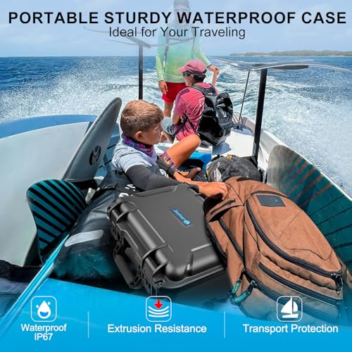 Lekufee Waterproof Hard Case for DJI Air 3S/3,Fly More Combo,DJI RC Pro 2/RC 2/RC N3/N2,Goggles 3/2/Integra,RC Motion 3/2 and Accessories(Case Only) - Image 5