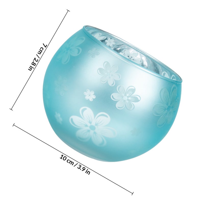 Decorative Vintage Candleholder Dining Table Candlestick Glass Candle Stand - Image 2