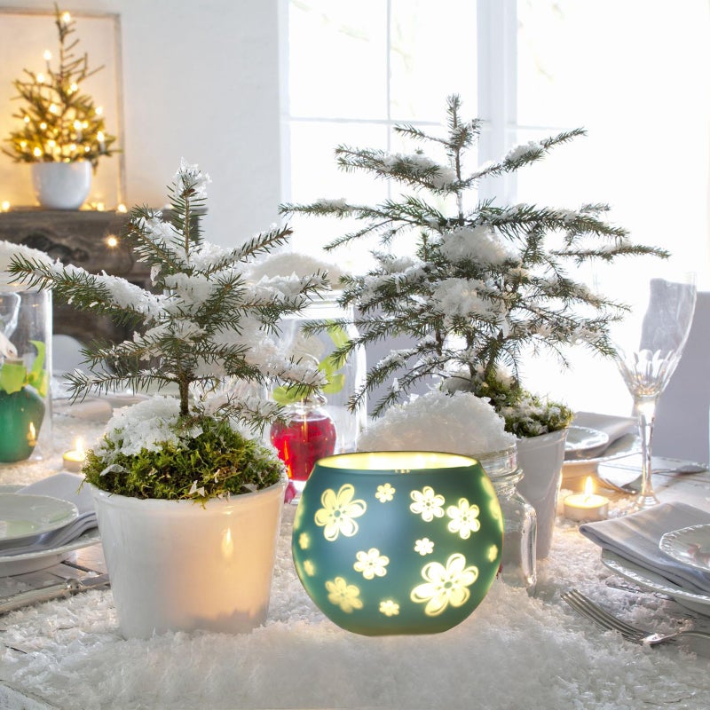 Decorative Vintage Candleholder Dining Table Candlestick Glass Candle Stand - Image 4