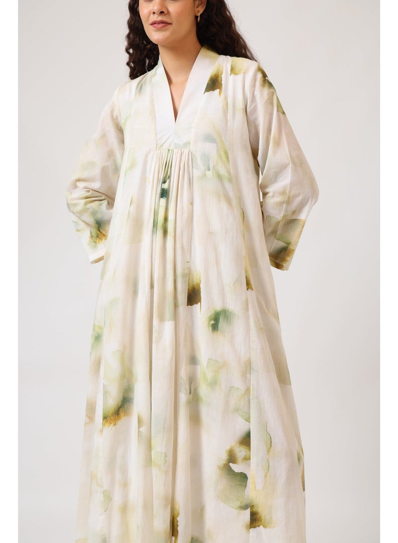 نور فستان بانيل وردي مزدهر - Image 2