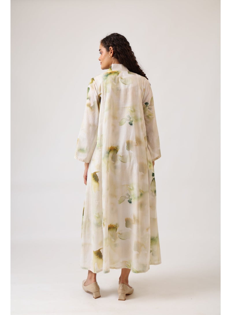 نور فستان بانيل وردي مزدهر - Image 3