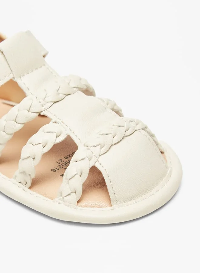 Barefeet Strappy Booties with Hook and Loop Closure
