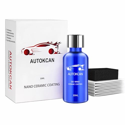 Autokcan 9H Nano Ceramic Coating for Cars, Anti-Scratch High Gloss Ceramic Coating Kit for Car Detailing, Glass, Wheel, Hydrophobic Long Lasting Protection,30ML - Image 1