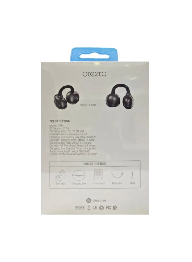 Oteeto Dual Device Connection Wireless Earphone OT14 Bluetooth Earbuds with Dual Pairing HD Stereo Sound Noise Reduction Mic Touch Control Long Battery Life Comfortable In Ear Wireless Headphones - Image 4