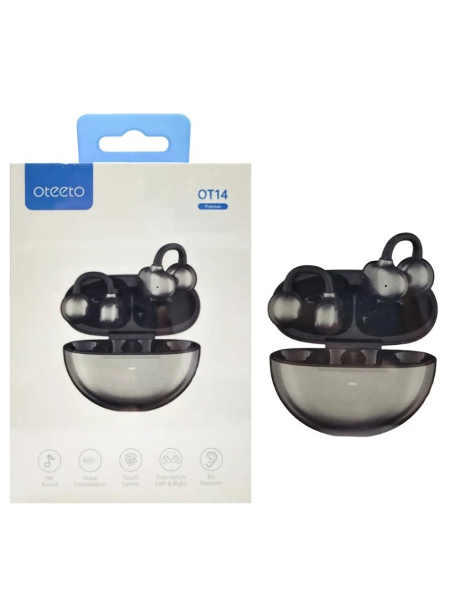 Oteeto Dual Device Connection Wireless Earphone OT14 Bluetooth Earbuds with Dual Pairing HD Stereo Sound Noise Reduction Mic Touch Control Long Battery Life Comfortable In Ear Wireless Headphones - Image 1