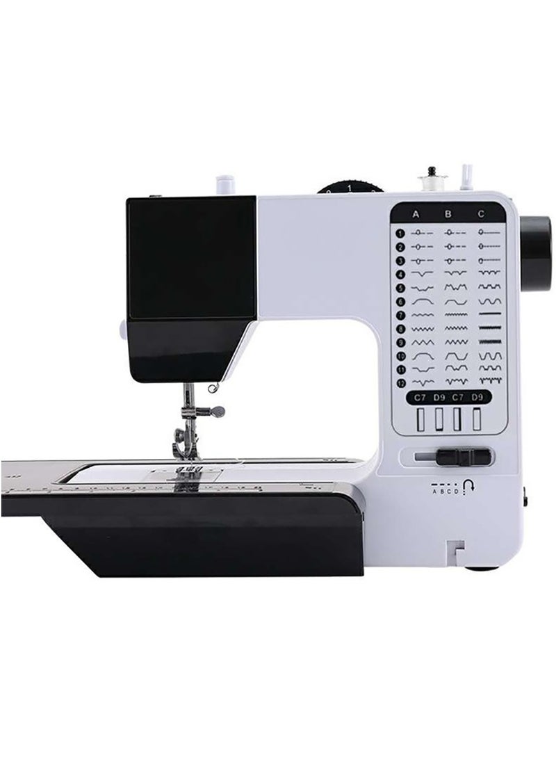 Electric Sewing Machine, Home Portable Sewing Machine Double Speed and Double thread, Mini Sewing Machine with 38 Stitches Patterns
