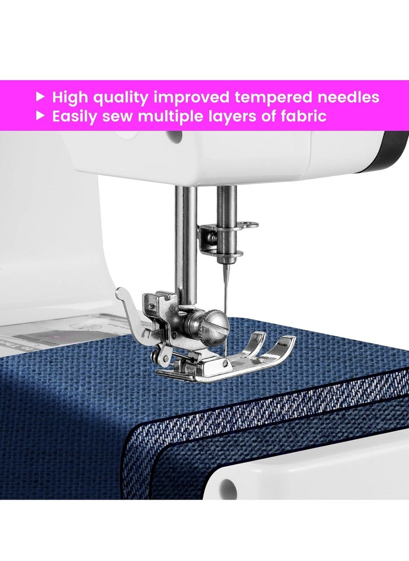 Electric Sewing Machine, Home Portable Sewing Machine Double Speed and Double thread, Mini Sewing Machine with 38 Stitches Patterns