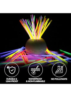 Carehabi Set of 50 Glow Sticks for Parties