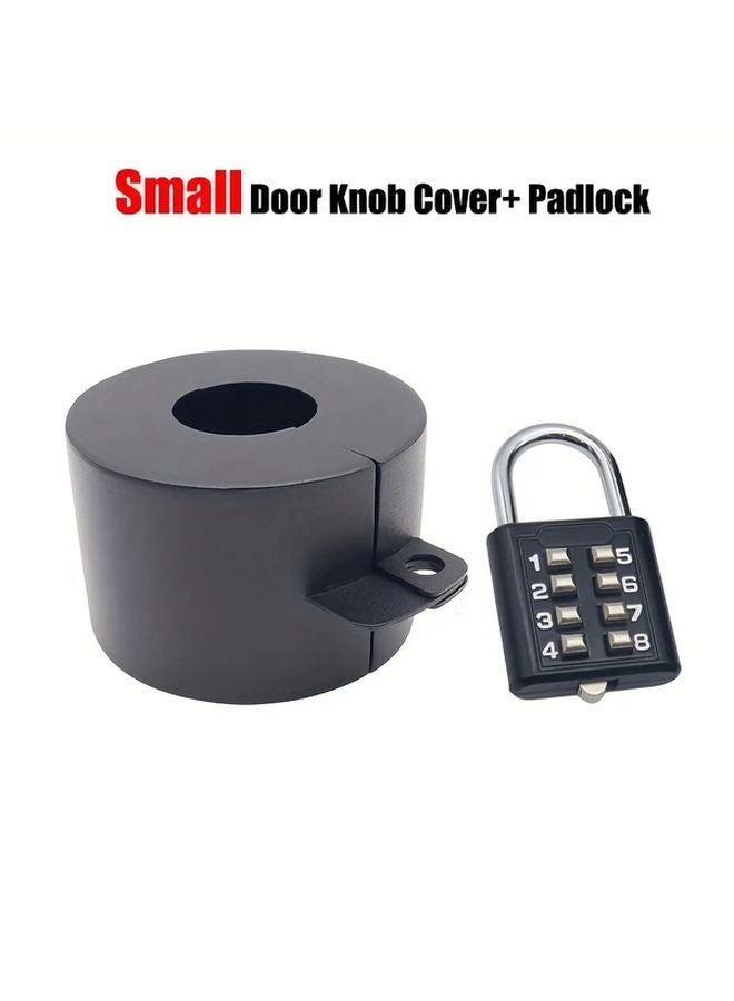 مجموعة واقية لحنفية الخارجية مع قفل رقمي جهاز أمان مضاد للسرقة باللون الأسود - Image 1