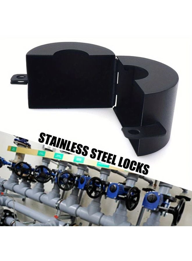 مجموعة واقية لحنفية الخارجية مع قفل رقمي جهاز أمان مضاد للسرقة باللون الأسود - Image 3