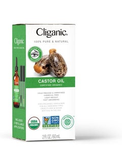 Cliganic Organic Castor Oil 100% Pure (2oz with Eyelash Kit) For Eyelashes Eyebrows Hair & Skin  - Image 3
