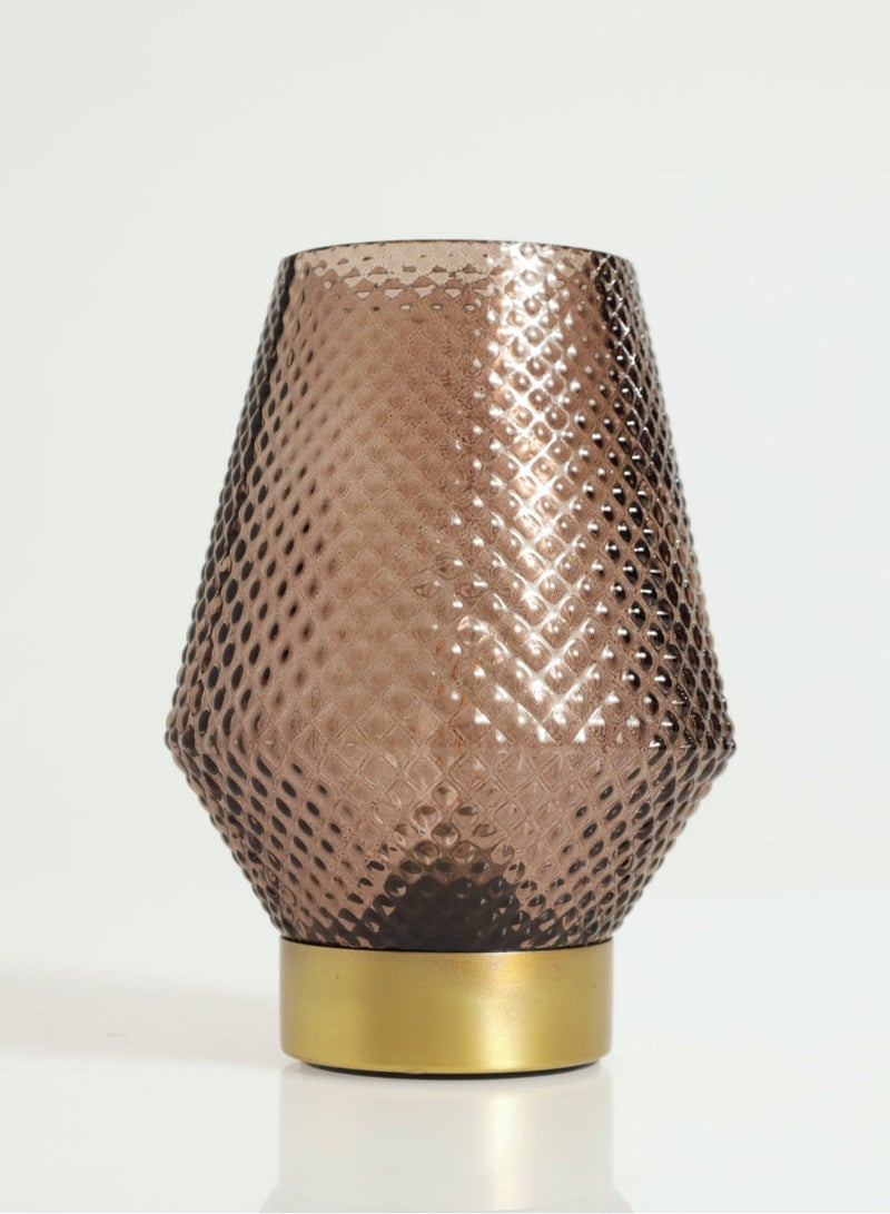 لوفت دانتي، مصباح ليد، عمق 12.4 × ارتفاع 17.5 سم، ذهبي، زجاج، نحاس - 167585 - Image 3